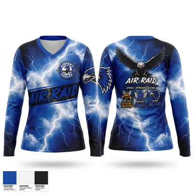 Airport C-team Women's Long Sleeve V-neck Shirt - 1