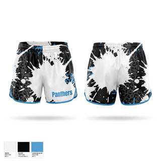 Track Shorts, Panthers, Track & Field, Teamtime, Team time, sublimation, custom sports apparel, team uniforms, spirit wear, spiritwear, sports uniforms, custom shirts, team store, custom team store, fundraiser sports, apparel fundraiser
