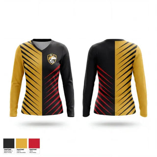 Womens Long Sleeve Vneck Shirt, Coyotes fc, Men's Soccer, Teamtime, Team time, sublimation, custom sports apparel, team uniforms, spirit wear, spiritwear, sports uniforms, custom shirts, team store, custom team store, fundraiser sports, apparel fundraiser