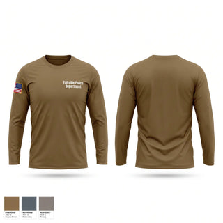 Long Sleeve Performance Shirt, Falkville Police Department, Police, Teamtime, Team time, sublimation, custom sports apparel, team uniforms, spirit wear, spiritwear, sports uniforms, custom shirts, team store, custom team store, fundraiser sports, apparel fundraiser