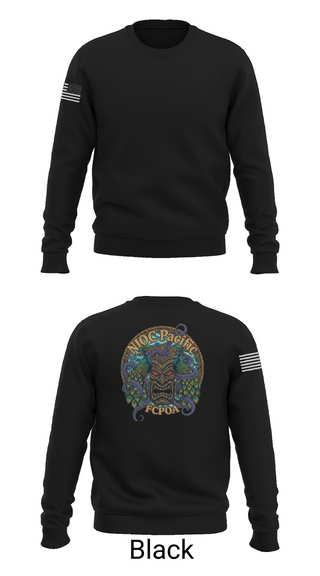 Crew Neck Sweatshirt, NIOC Pacific FCPOA, Navy, Teamtime, Team time, sublimation, custom sports apparel, team uniforms, spirit wear, spiritwear, sports uniforms, custom shirts, team store, custom team store, fundraiser sports, apparel fundraiser