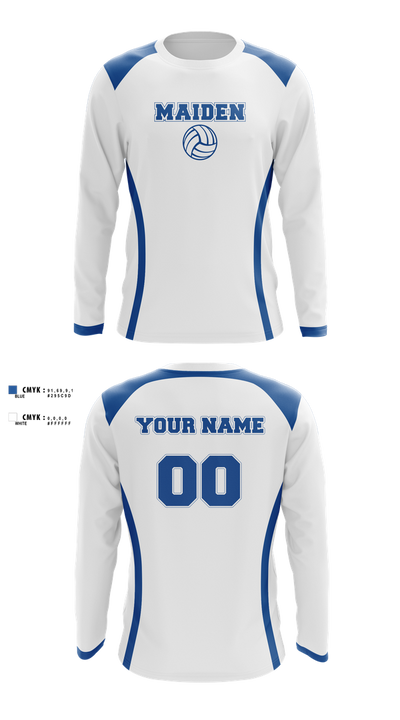 Maiden Volleyball Long Sleeve Performance Shirt 2