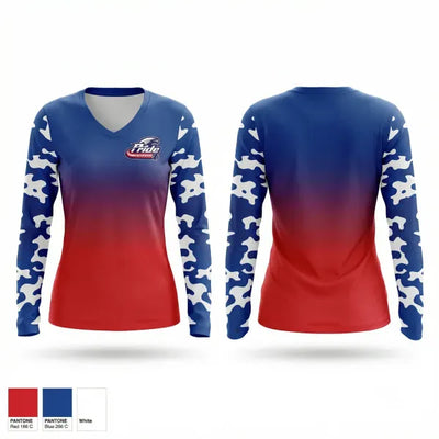 Inter-Lakes Pride 39089041 Women's Long Sleeve V-neck Shirt - 1