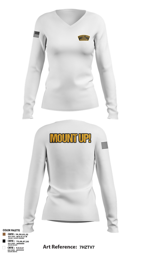 Womens Long Sleeve Vneck Shirt, Regulators, Police, Teamtime, Team time, sublimation, custom sports apparel, team uniforms, spirit wear, spiritwear, sports uniforms, custom shirts, team store, custom team store, fundraiser sports, apparel fundraiser