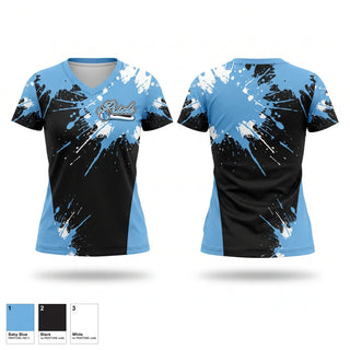 Womens Short Sleeve Vneck Shirt, Pride, Softball, Teamtime, Team time, sublimation, custom sports apparel, team uniforms, spirit wear, spiritwear, sports uniforms, custom shirts, team store, custom team store, fundraiser sports, apparel fundraiser