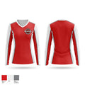Laingsburg Wolfpack Women's Long Sleeve V-neck Shirt - 3