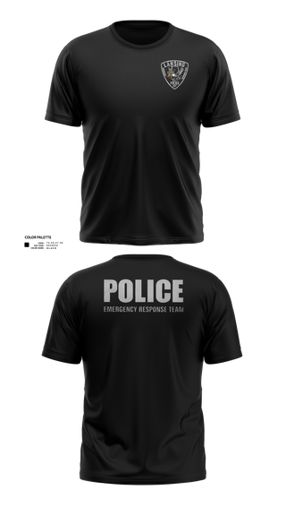 Short Sleeve Performance Shirt, Lansing Emergency Response Team, Police, Teamtime, Team time, sublimation, custom sports apparel, team uniforms, spirit wear, spiritwear, sports uniforms, custom shirts, team store, custom team store, fundraiser sports, apparel fundraiser