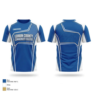 Short Sleeve Performance Shirt, Lorain County Community College, Men's Soccer, Teamtime, Team time, sublimation, custom sports apparel, team uniforms, spirit wear, spiritwear, sports uniforms, custom shirts, team store, custom team store, fundraiser sports, apparel fundraiser
