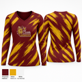 Lady Wolves 23074133 Women's Long Sleeve V-neck Shirt - 2