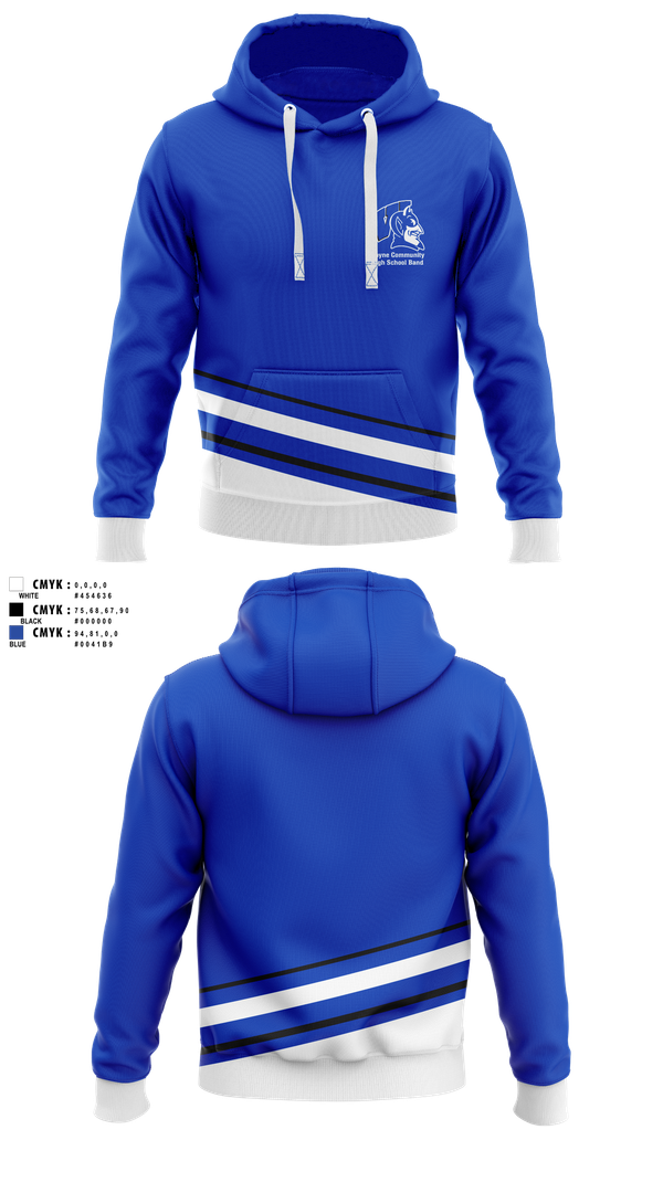 Hoodie, Wayne Community High School Band, Spirit Store, Teamtime, Team time, sublimation, custom sports apparel, team uniforms, spirit wear, spiritwear, sports uniforms, custom shirts, team store, custom team store, fundraiser sports, apparel fundraiser