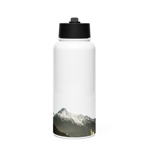 The mountain Baptist Church 88668333 Stainless Steel Water Bottle with a Straw Lid