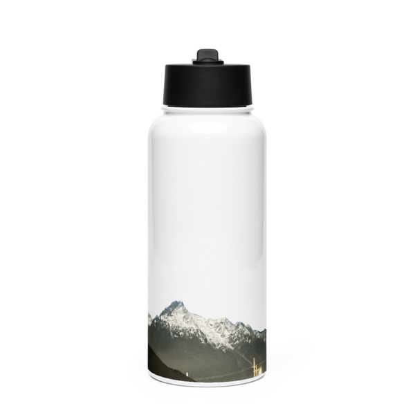 The mountain Baptist Church 88668333 Stainless Steel Water Bottle with a Straw Lid