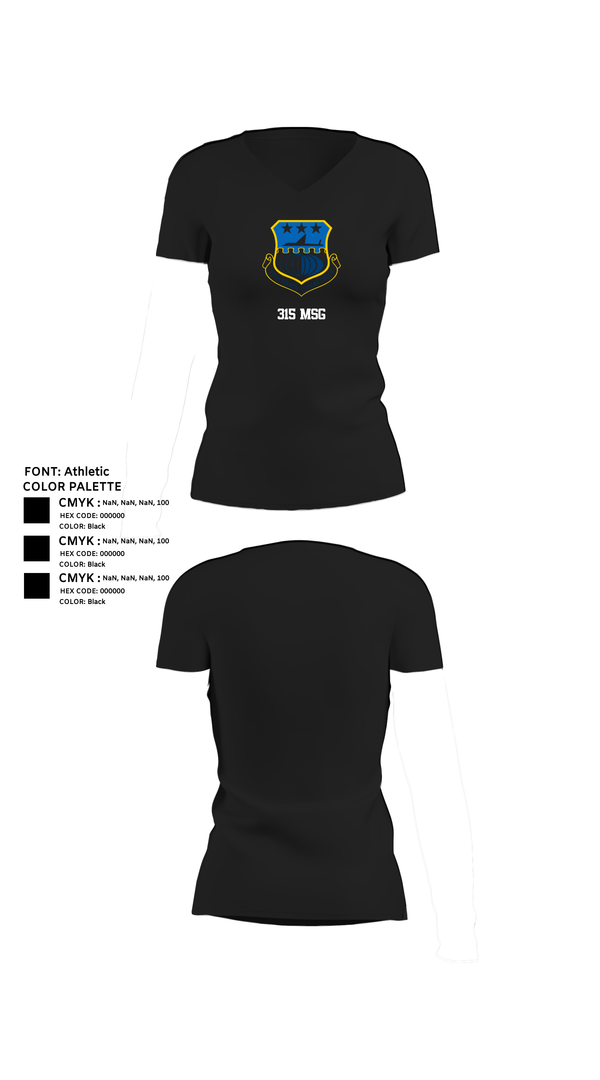 Womens Short Sleeve Vneck Shirt, 315 MSG, , Teamtime, Team time, sublimation, custom sports apparel, team uniforms, spirit wear, spiritwear, sports uniforms, custom shirts, team store, custom team store, fundraiser sports, apparel fundraiser