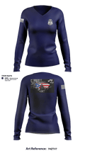 D2 Violent Crime Reduction Team  Women's Long Sleeve V-neck Shirt - 1