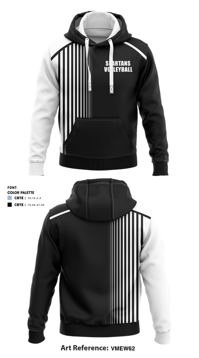 Spartans volleyball 78491133 Hoodie - 1