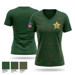 Womens Short Sleeve Vneck Shirt, Bureau County Sheriff’s Office, Police, Teamtime, Team time, sublimation, custom sports apparel, team uniforms, spirit wear, spiritwear, sports uniforms, custom shirts, team store, custom team store, fundraiser sports, apparel fundraiser