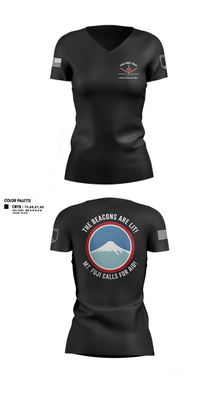 Womens Short Sleeve Vneck Shirt, 4MDTF, Army, Teamtime, Team time, sublimation, custom sports apparel, team uniforms, spirit wear, spiritwear, sports uniforms, custom shirts, team store, custom team store, fundraiser sports, apparel fundraiser