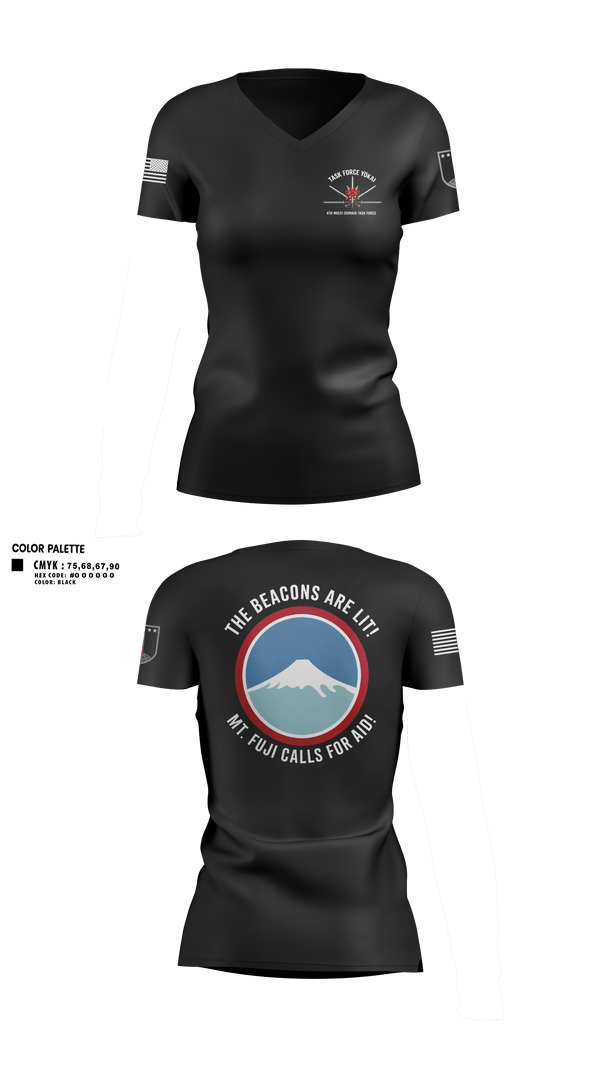 Womens Short Sleeve Vneck Shirt, 4MDTF, Army, Teamtime, Team time, sublimation, custom sports apparel, team uniforms, spirit wear, spiritwear, sports uniforms, custom shirts, team store, custom team store, fundraiser sports, apparel fundraiser