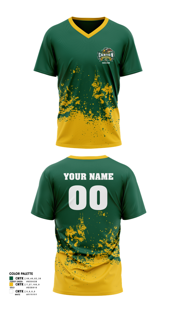 Womens Soccer Jersey, Canyon High School Girls Soccer, Women's Soccer, Teamtime, Team time, sublimation, custom sports apparel, team uniforms, spirit wear, spiritwear, sports uniforms, custom shirts, team store, custom team store, fundraiser sports, apparel fundraiser