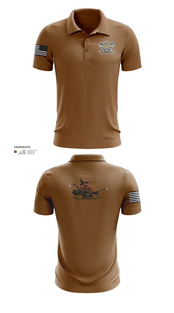 Short Sleeve Performance Polo, 3-6 Fox Co., Army, Teamtime, Team time, sublimation, custom sports apparel, team uniforms, spirit wear, spiritwear, sports uniforms, custom shirts, team store, custom team store, fundraiser sports, apparel fundraiser