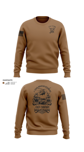 Crew Neck Sweatshirt, B CO. 1-126 AVN, National Guard, Teamtime, Team time, sublimation, custom sports apparel, team uniforms, spirit wear, spiritwear, sports uniforms, custom shirts, team store, custom team store, fundraiser sports, apparel fundraiser