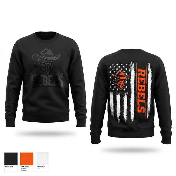 Crew Neck Sweatshirt, AV Rebels, , Teamtime, Team time, sublimation, custom sports apparel, team uniforms, spirit wear, spiritwear, sports uniforms, custom shirts, team store, custom team store, fundraiser sports, apparel fundraiser