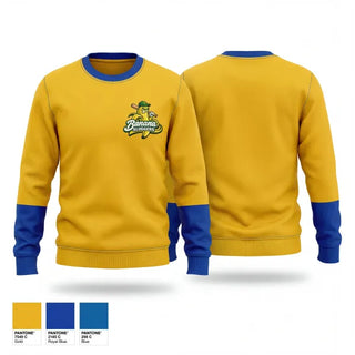 Crew Neck Sweatshirt, Banana sluggers, Baseball, Teamtime, Team time, sublimation, custom sports apparel, team uniforms, spirit wear, spiritwear, sports uniforms, custom shirts, team store, custom team store, fundraiser sports, apparel fundraiser