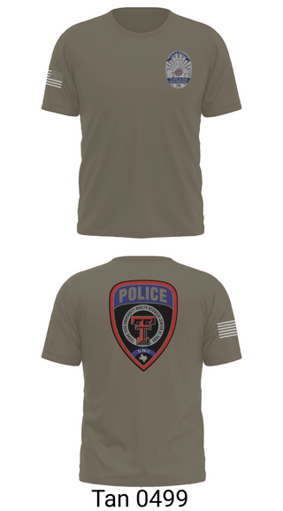 Short Sleeve Performance Shirt, Texas Tech El Paso Police Department, Police, Teamtime, Team time, sublimation, custom sports apparel, team uniforms, spirit wear, spiritwear, sports uniforms, custom shirts, team store, custom team store, fundraiser sports, apparel fundraiser