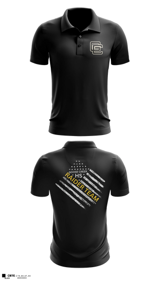 Short Sleeve Performance Polo, Goose Creek high school JROTC, Bowling, Teamtime, Team time, sublimation, custom sports apparel, team uniforms, spirit wear, spiritwear, sports uniforms, custom shirts, team store, custom team store, fundraiser sports, apparel fundraiser