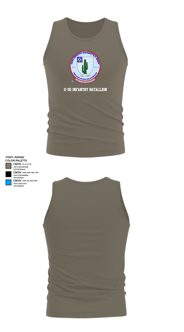 Tank Top, 2-35 Infantry Batallion, , Teamtime, Team time, sublimation, custom sports apparel, team uniforms, spirit wear, spiritwear, sports uniforms, custom shirts, team store, custom team store, fundraiser sports, apparel fundraiser