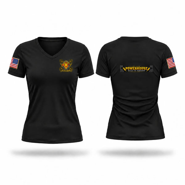 Womens Short Sleeve Vneck Shirt, 59th ORD BDE, Army, Teamtime, Team time, sublimation, custom sports apparel, team uniforms, spirit wear, spiritwear, sports uniforms, custom shirts, team store, custom team store, fundraiser sports, apparel fundraiser