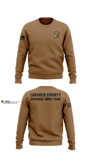 Crew Neck Sweatshirt, Larimer County Swat, Police, Teamtime, Team time, sublimation, custom sports apparel, team uniforms, spirit wear, spiritwear, sports uniforms, custom shirts, team store, custom team store, fundraiser sports, apparel fundraiser