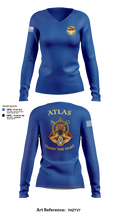 A Co, 115th BSB, 1CD Women's Long Sleeve V-neck Shirt - 21