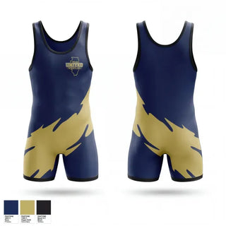 Wrestling Singlet, Illinois United (ISVI Co-op), Wrestling, Teamtime, Team time, sublimation, custom sports apparel, team uniforms, spirit wear, spiritwear, sports uniforms, custom shirts, team store, custom team store, fundraiser sports, apparel fundraiser