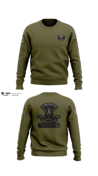 Crew Neck Sweatshirt, USMVMC Double Tap, , Teamtime, Team time, sublimation, custom sports apparel, team uniforms, spirit wear, spiritwear, sports uniforms, custom shirts, team store, custom team store, fundraiser sports, apparel fundraiser