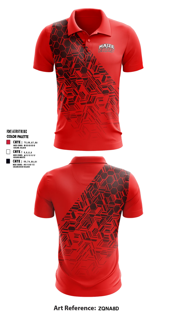 Short Sleeve Performance Polo, Maize Jr Eagles, , Teamtime, Team time, sublimation, custom sports apparel, team uniforms, spirit wear, spiritwear, sports uniforms, custom shirts, team store, custom team store, fundraiser sports, apparel fundraiser