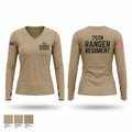 75th Ranger Regiment 94936712 Women's Long Sleeve V-neck Shirt - 1