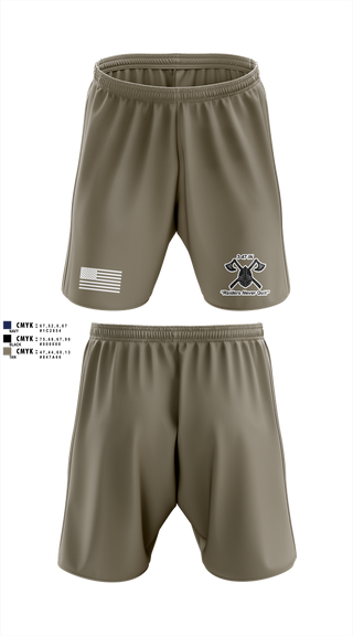 Athletic Shorts With Pockets, D Co 3-47, , Teamtime, Team time, sublimation, custom sports apparel, team uniforms, spirit wear, spiritwear, sports uniforms, custom shirts, team store, custom team store, fundraiser sports, apparel fundraiser