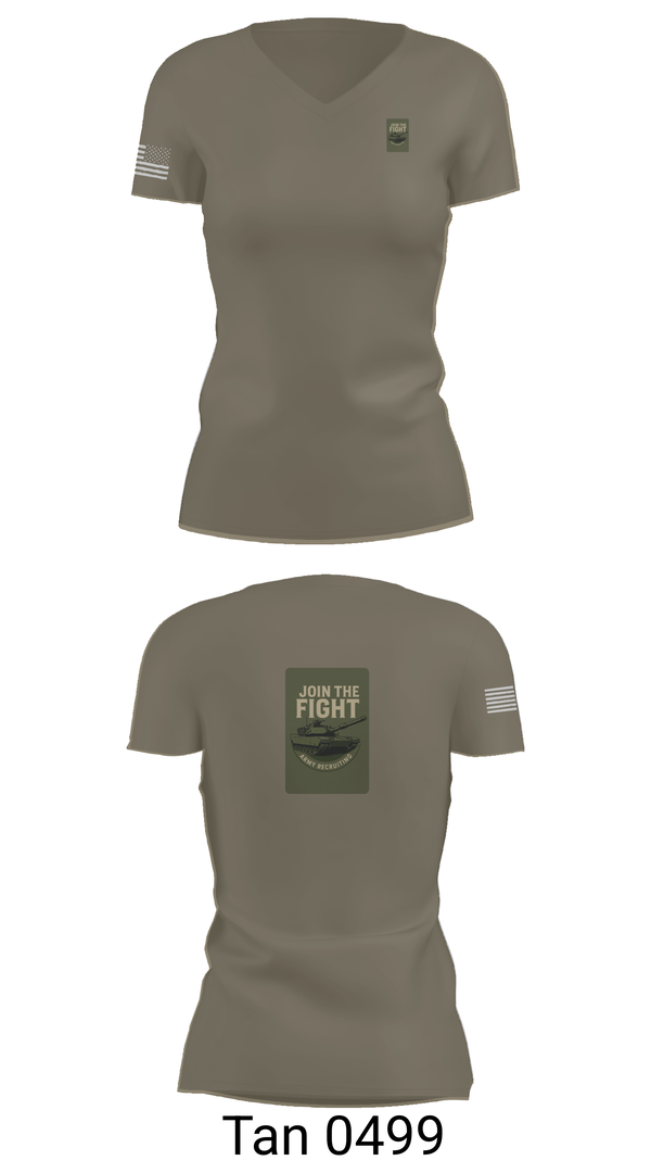 Womens Short Sleeve Vneck Shirt, Army Recruiting, Army, Teamtime, Team time, sublimation, custom sports apparel, team uniforms, spirit wear, spiritwear, sports uniforms, custom shirts, team store, custom team store, fundraiser sports, apparel fundraiser