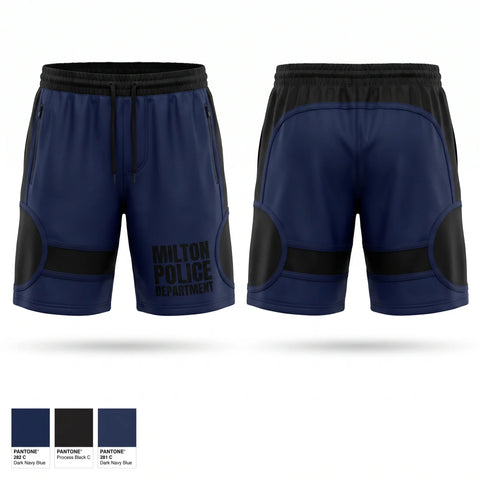Athletic Shorts With Pockets, Milton Police Department, Police, Teamtime, Team time, sublimation, custom sports apparel, team uniforms, spirit wear, spiritwear, sports uniforms, custom shirts, team store, custom team store, fundraiser sports, apparel fundraiser
