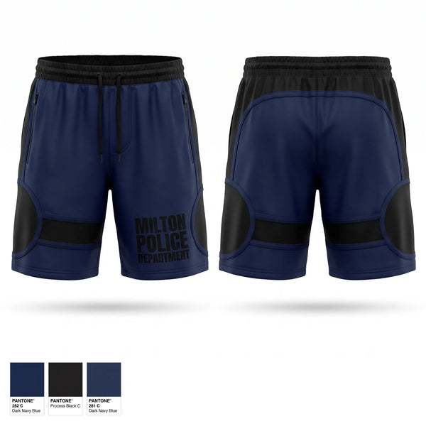 Athletic Shorts With Pockets, Milton Police Department, Police, Teamtime, Team time, sublimation, custom sports apparel, team uniforms, spirit wear, spiritwear, sports uniforms, custom shirts, team store, custom team store, fundraiser sports, apparel fundraiser