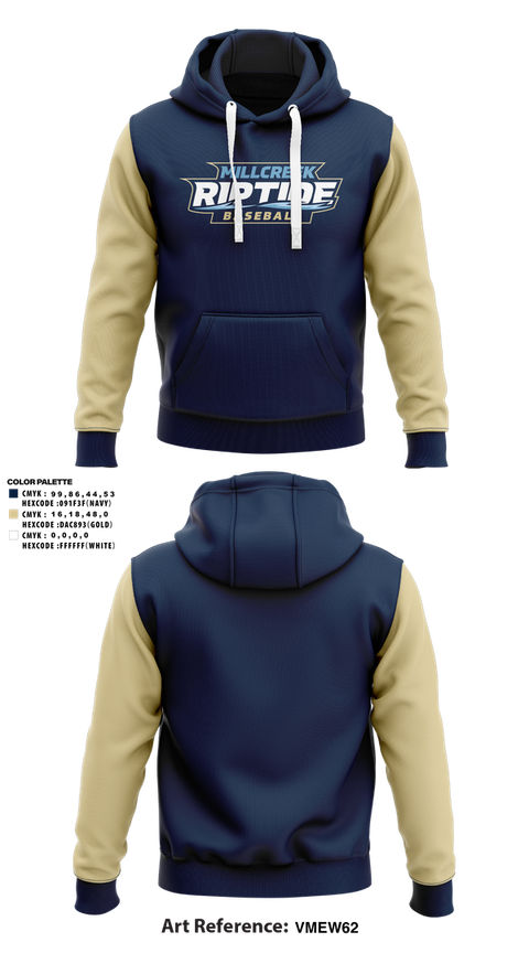 Hoodie, Millcreek Riptide, Baseball, Teamtime, Team time, sublimation, custom sports apparel, team uniforms, spirit wear, spiritwear, sports uniforms, custom shirts, team store, custom team store, fundraiser sports, apparel fundraiser