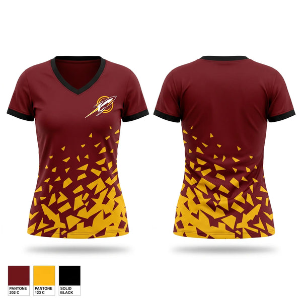 Womens Short Sleeve Vneck Shirt, Berne Union, Track & Field, Teamtime, Team time, sublimation, custom sports apparel, team uniforms, spirit wear, spiritwear, sports uniforms, custom shirts, team store, custom team store, fundraiser sports, apparel fundraiser