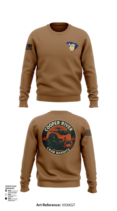 Cooper River Crab Bandits 83296088 Crew Neck Sweatshirt - 101