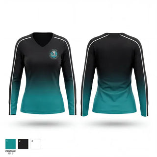 Womens Long Sleeve Vneck Shirt, Fsod, , Teamtime, Team time, sublimation, custom sports apparel, team uniforms, spirit wear, spiritwear, sports uniforms, custom shirts, team store, custom team store, fundraiser sports, apparel fundraiser