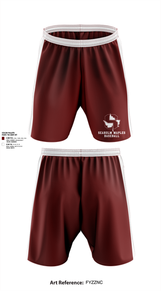 Athletic Shorts With Pockets, Seaholm Maples Baseball, Baseball, Teamtime, Team time, sublimation, custom sports apparel, team uniforms, spirit wear, spiritwear, sports uniforms, custom shirts, team store, custom team store, fundraiser sports, apparel fundraiser