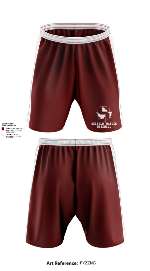 Athletic Shorts With Pockets, Seaholm Maples Baseball, Baseball, Teamtime, Team time, sublimation, custom sports apparel, team uniforms, spirit wear, spiritwear, sports uniforms, custom shirts, team store, custom team store, fundraiser sports, apparel fundraiser