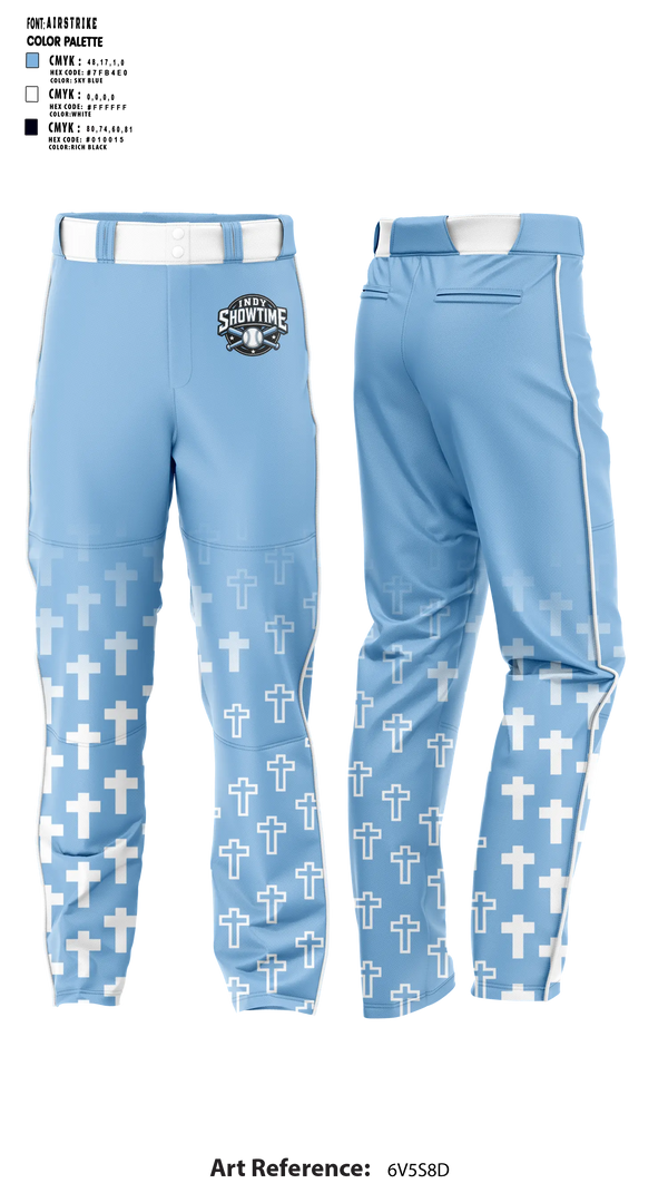 Baseball Pants, Indy Showtime, Baseball, Teamtime, Team time, sublimation, custom sports apparel, team uniforms, spirit wear, spiritwear, sports uniforms, custom shirts, team store, custom team store, fundraiser sports, apparel fundraiser
