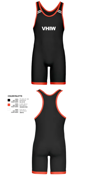 Wrestling Singlet, VHIW, Wrestling, Teamtime, Team time, sublimation, custom sports apparel, team uniforms, spirit wear, spiritwear, sports uniforms, custom shirts, team store, custom team store, fundraiser sports, apparel fundraiser