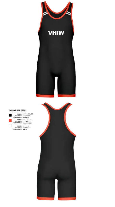 Wrestling Singlet, VHIW, Wrestling, Teamtime, Team time, sublimation, custom sports apparel, team uniforms, spirit wear, spiritwear, sports uniforms, custom shirts, team store, custom team store, fundraiser sports, apparel fundraiser